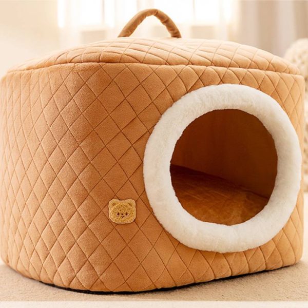 Cute, soft, comfortable, large space, warm pet house for cats and dogs