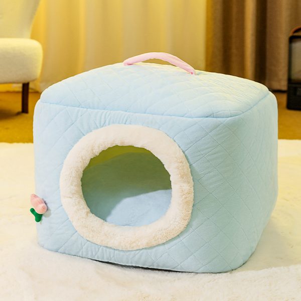 Cute, soft, comfortable, large space, warm pet house for cats and dogs