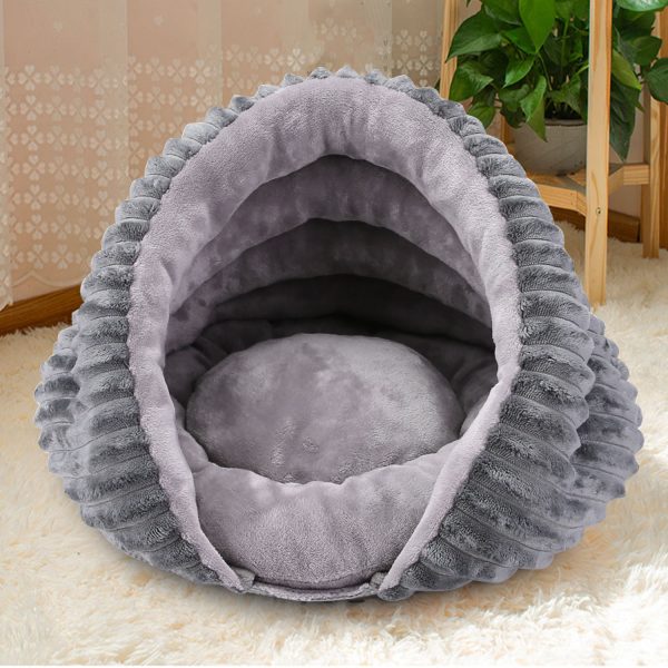 New conch velvet removable and washable pet house for cats and dogs