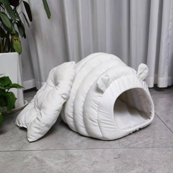 Japanese semi-closed soft, breathable and warm pet house for cats and dogs