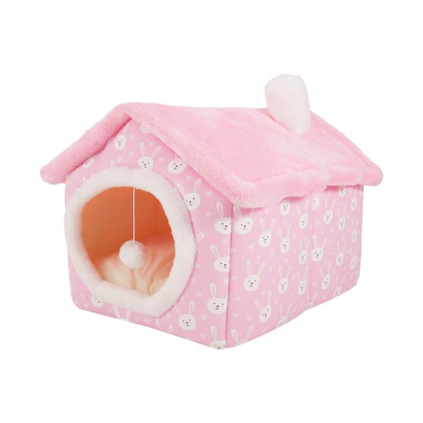 Soft sponge enclosed windproof warm pet house for cats and dogs