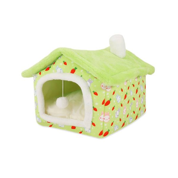 Soft sponge enclosed windproof warm pet house for cats and dogs