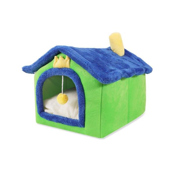 Soft sponge enclosed windproof warm pet house for cats and dogs