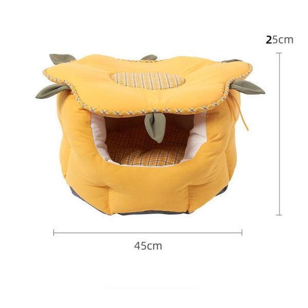 Cute sunflower-shaped comfortable and soft sleeping pet bed for cats and dogs