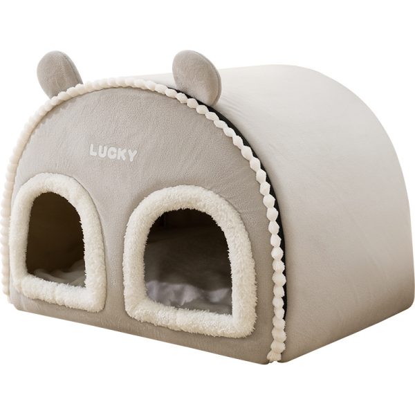 Large space thickened closed pet house for cats and dogs