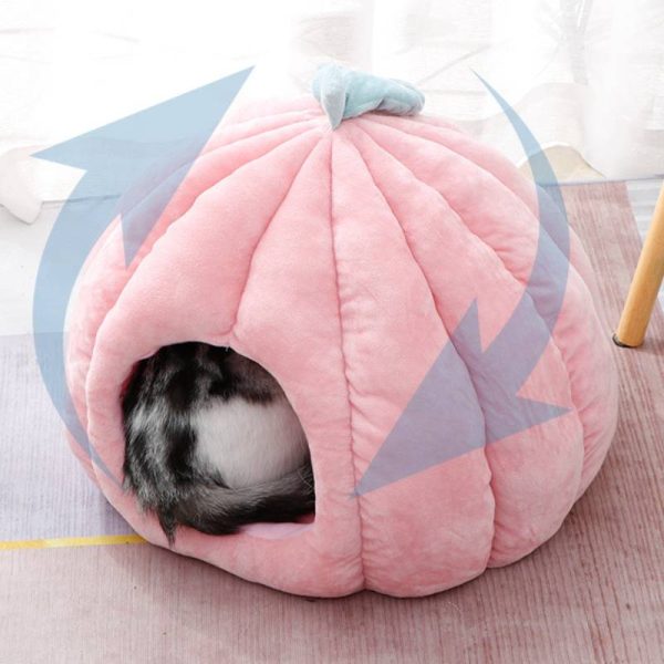 Winter Warm Cute Pumpkin Shape Good Quality Cat Cave