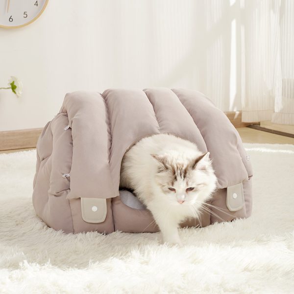 Simple and high-quality dual-purpose fully enclosed warm cat cave cat sofa