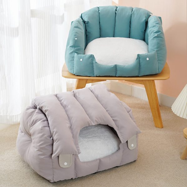 Simple and high-quality dual-purpose fully enclosed warm cat cave cat sofa