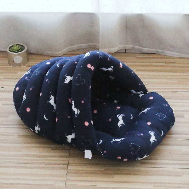 Slipper style thickened, soft and comfortable sleeping cat and dog cave