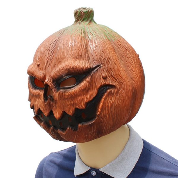 Halloween Latex Pumpkin Head Mask Props