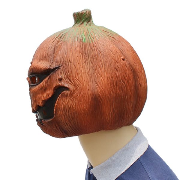 Halloween Latex Pumpkin Head Mask Props