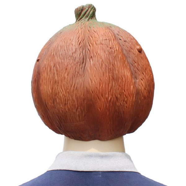 Halloween Latex Pumpkin Head Mask Props