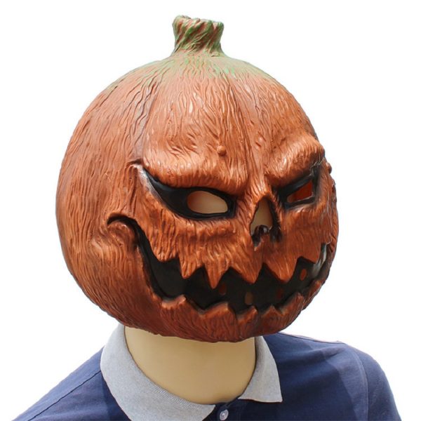 Halloween Latex Pumpkin Head Mask Props