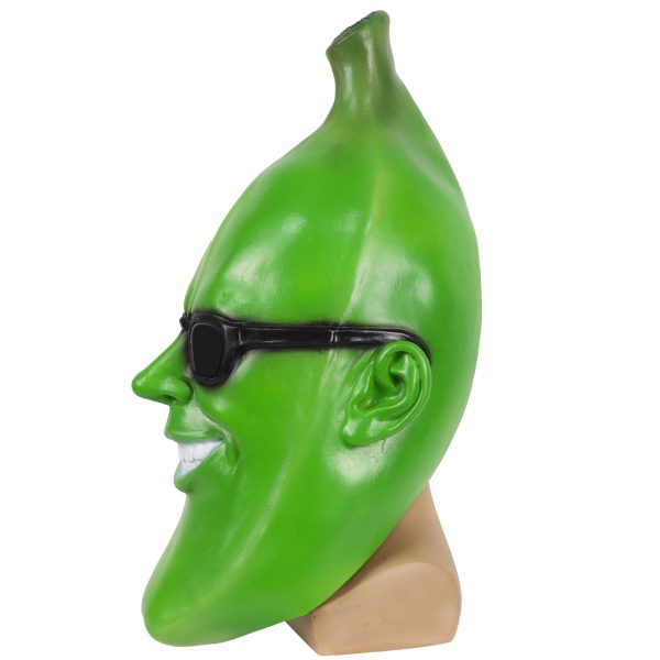 Halloween Funny Green Banana Man Mask Prop