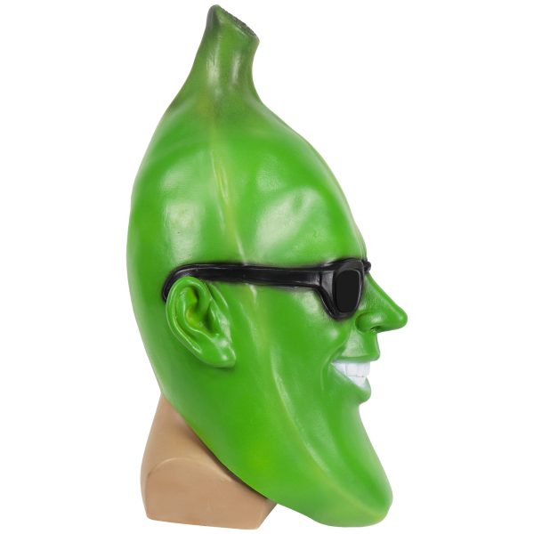 Halloween Funny Green Banana Man Mask Prop