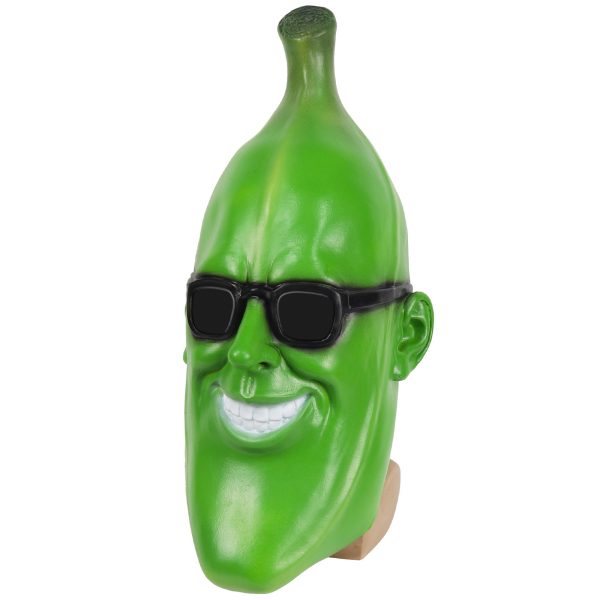 Halloween Funny Green Banana Man Mask Prop