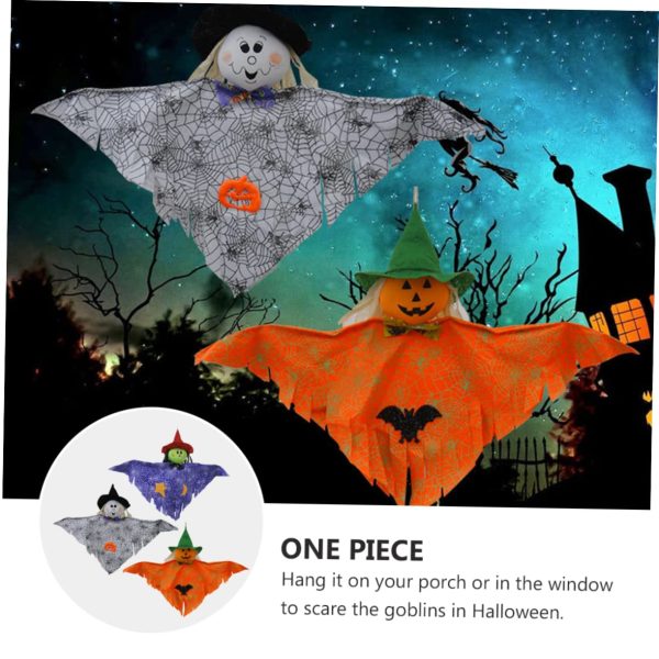 3pcs Halloween Scarecrow Decoration Doll Ghost Pendant Props