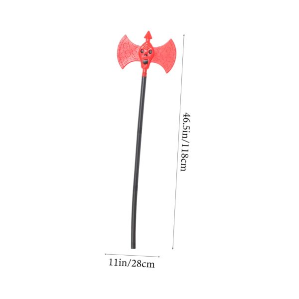 1set Halloween Reaper Skull Axe Pitchfork Weapons Props