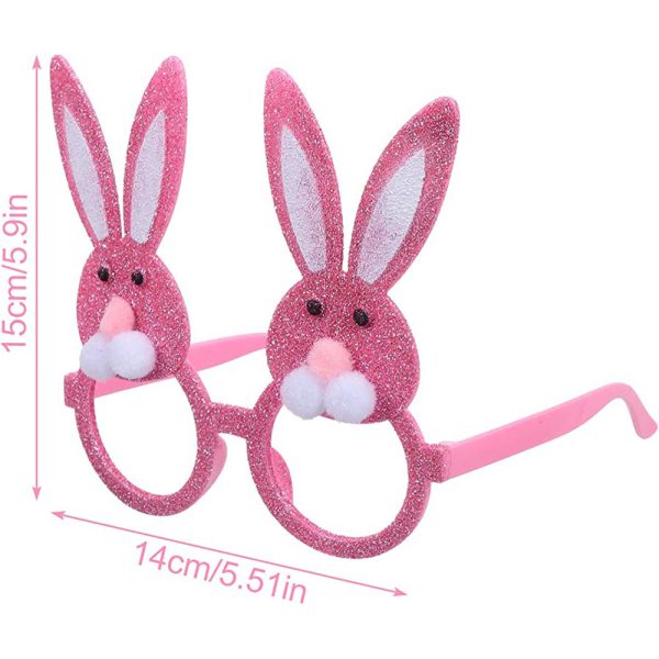 Halloween Pink Glitter Rabit Sunglasses Prop