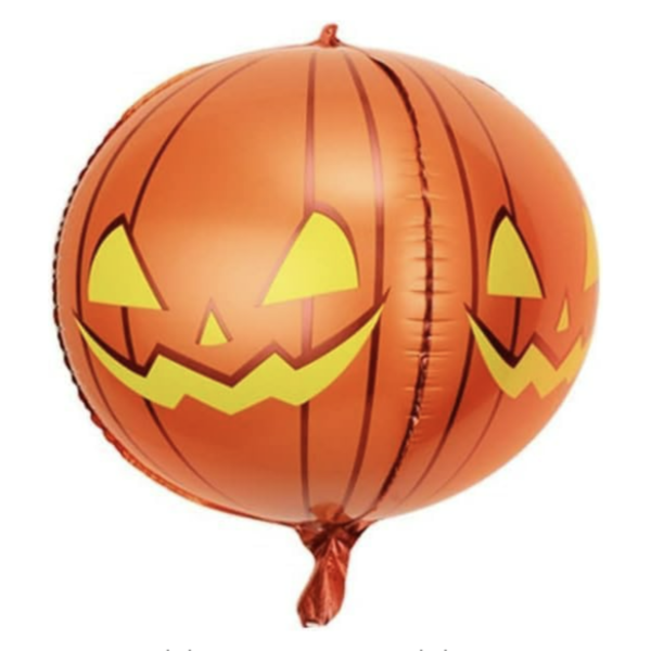 4D Halloween Aluminum Film Pumpkin Ball Prop