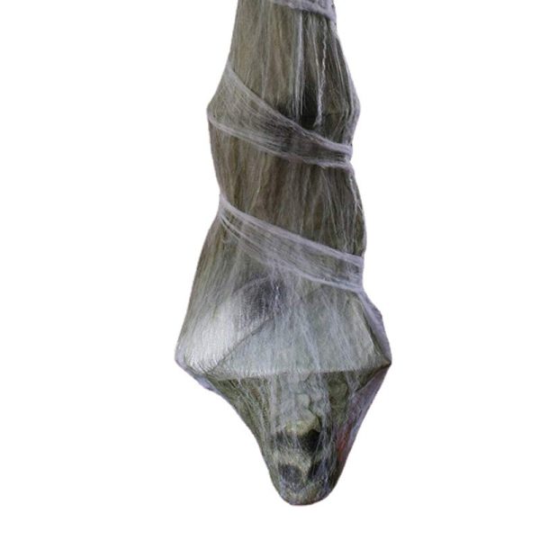 Halloween LED Eyes Upside down Hang silkworm Corpse Prop