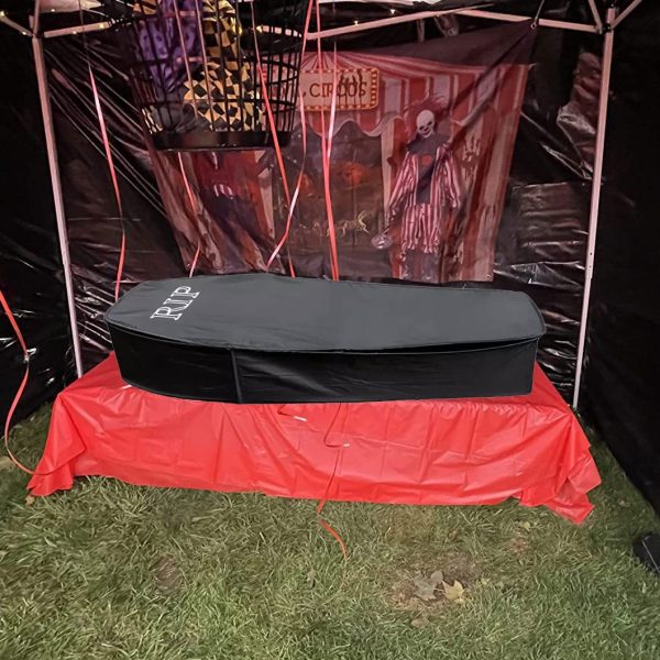 Halloween Scary Pop Up Coffin With Lid Prop