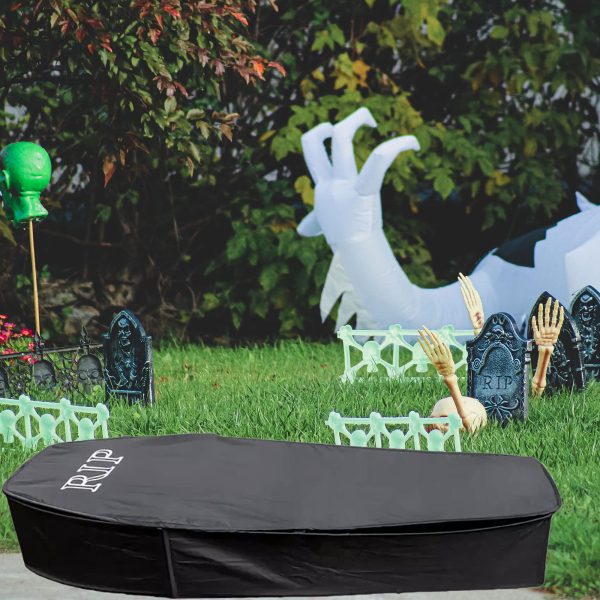 Halloween Scary Pop Up Coffin With Lid Prop