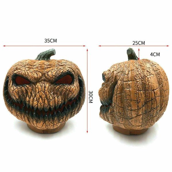 Halloween Evil Led Light Up Pumpkin Prop