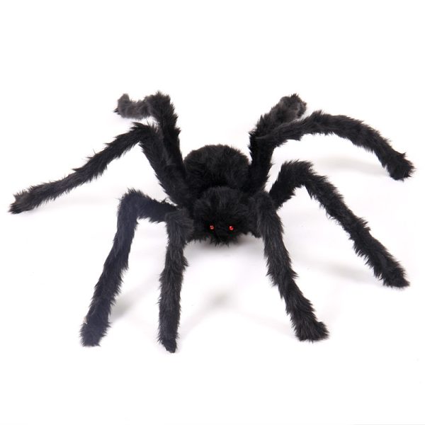 3pcs Halloween Lighted Black Spider Prop