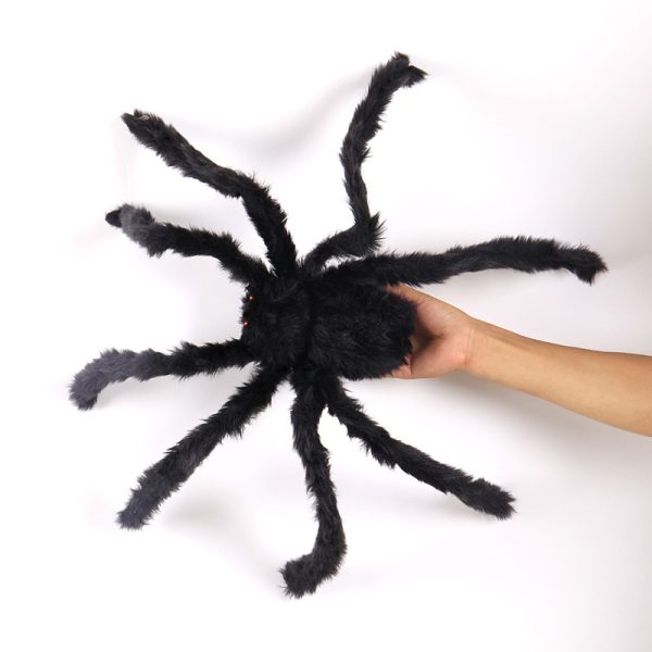 3pcs Halloween Lighted Black Spider Prop