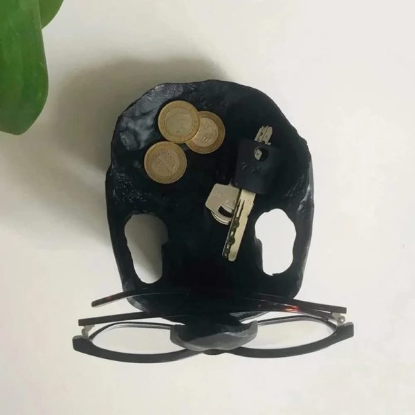 Halloween Skull Glasses Stand Holder Prop