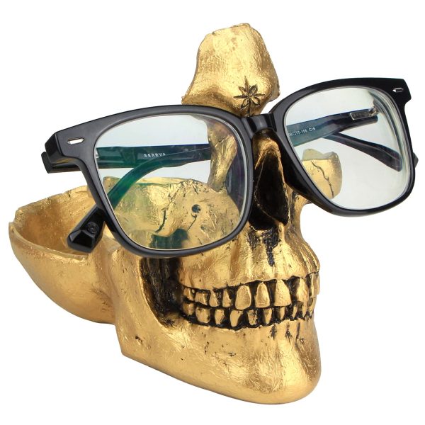 Hallween Skull Glasses Stand Holder Prop