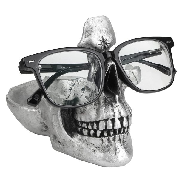 Hallween Skull Glasses Stand Holder Prop