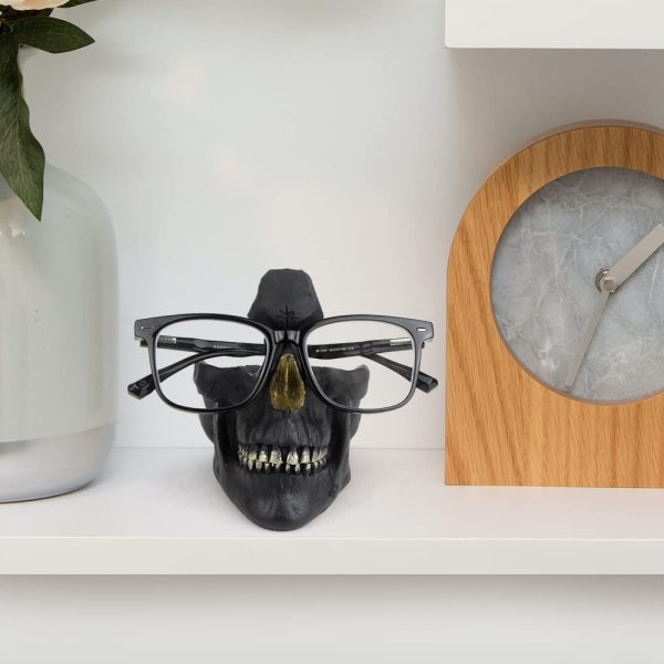 Hallween Skull Glasses Stand Holder Prop