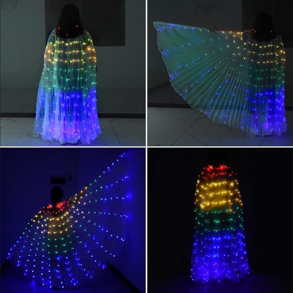 Halloween Belly Dance LED Angel Wings Prop