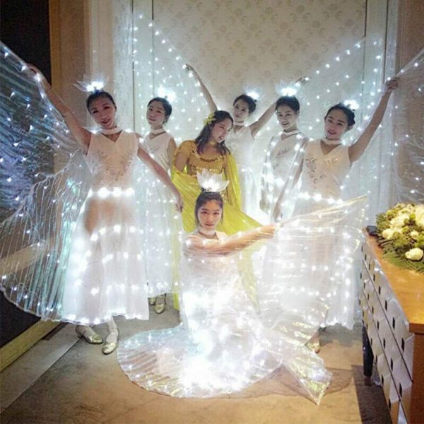 Halloween Belly Dance LED Angel Wings Prop