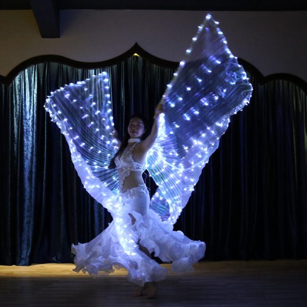 Halloween Belly Dance LED Angel Wings Prop