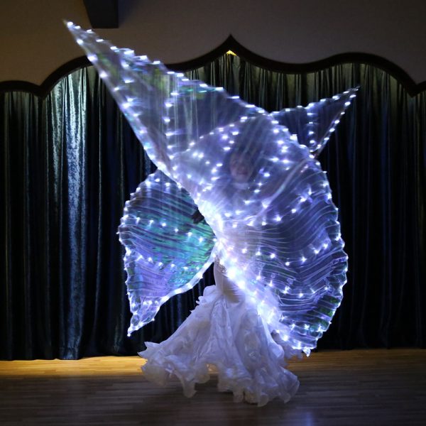 Halloween Belly Dance LED Angel Wings Prop