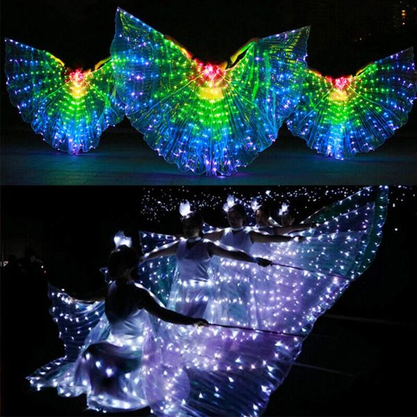 Halloween Belly Dance LED Angel Wings Prop