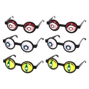 6pcs Halloween Convex Eyeglasses Prop