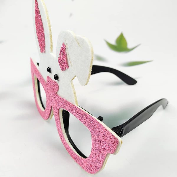 Halloween Pink Glowing Bunny Glasses Prop