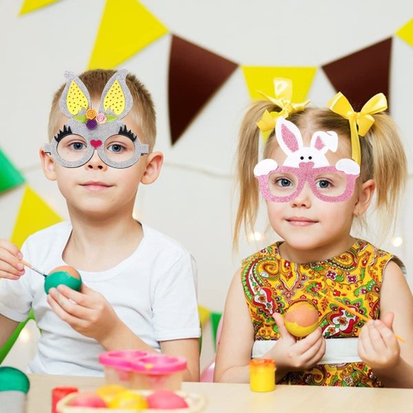 Halloween Pink Glowing Bunny Glasses Prop