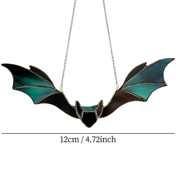 Halloween Green Hanging Bat Prop