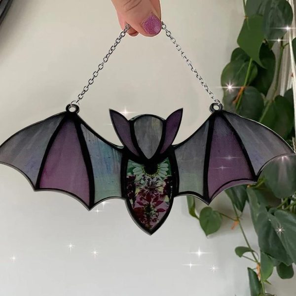 Halloween Colorful Hanging Bat Prop