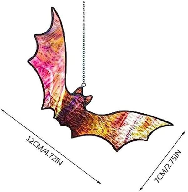 Halloween Red Hanging Bat Prop