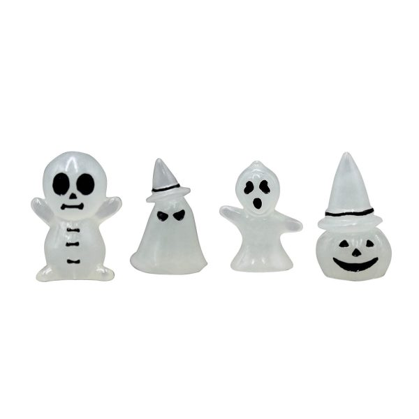 4PCS Halloween Luminous Ghost Tree Elves Prop