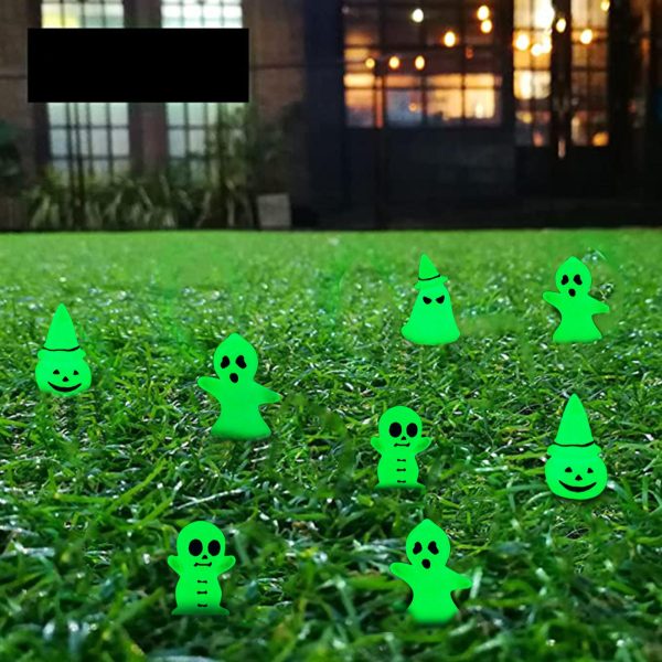 4PCS Halloween Luminous Ghost Tree Elves Prop