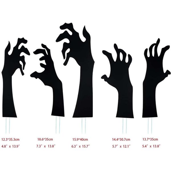 5PCS Halloween Zombie Hand Ghost Hand Prop