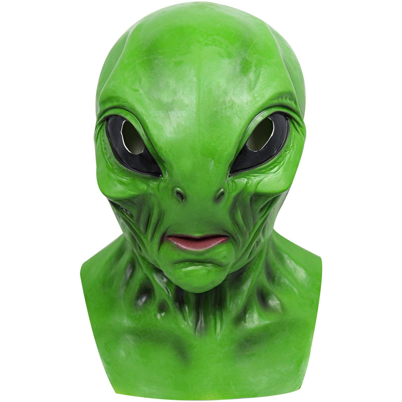 Halloween Green Alien Mask Prop