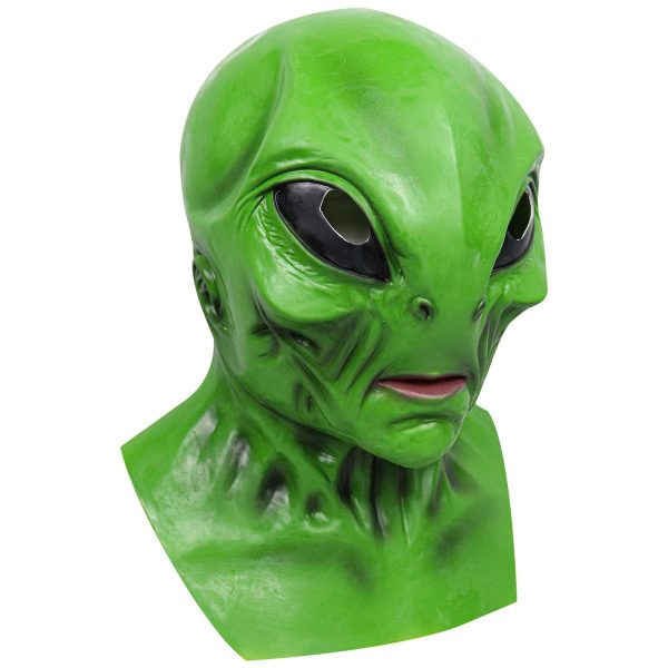 Halloween Green Alien Mask Prop